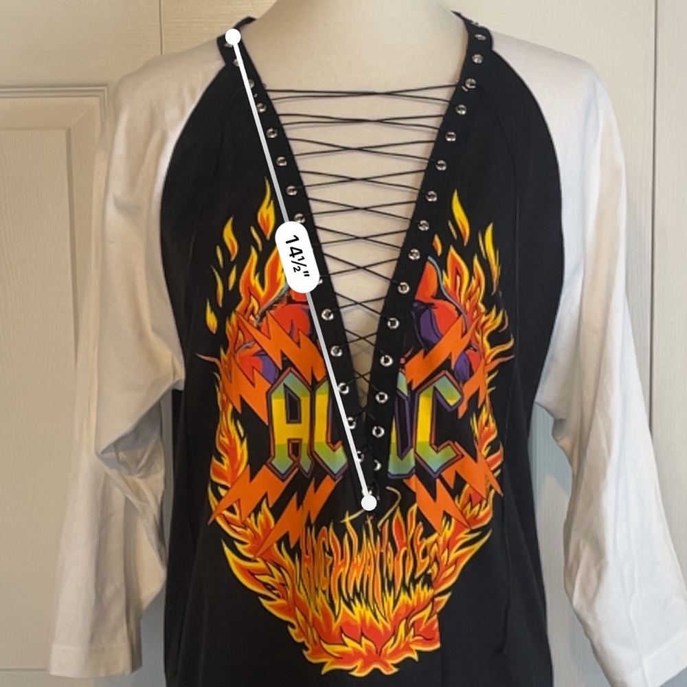 AC/DC Lace Up Shirt - Picture 9 of 10
